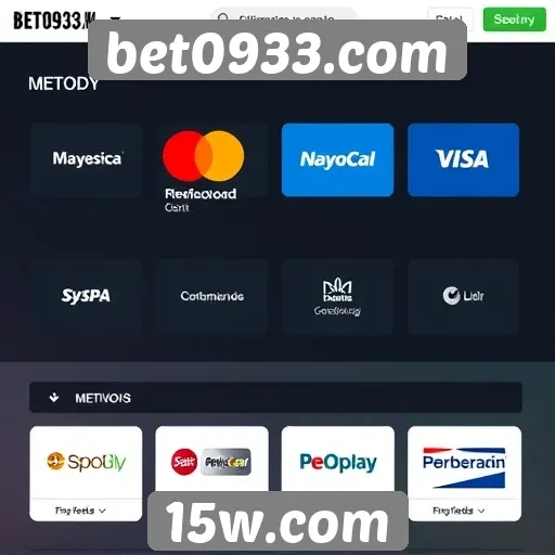Métodos de pagamento disponíveis na bet0933.com